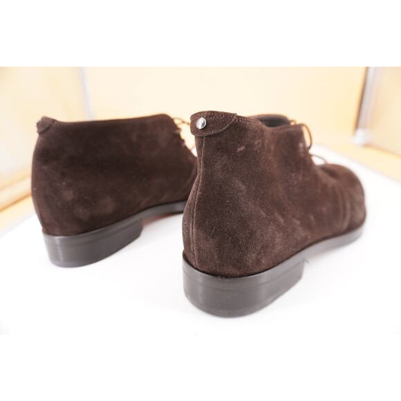 Canali Dark Brown Suede Chukka Hiking Boots Size 12 Lace Up $645 New Ankle main image 9